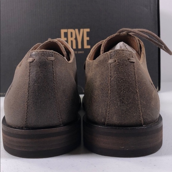 FRYE Scott Cap Toe Taupe Oxford Dress Shoes